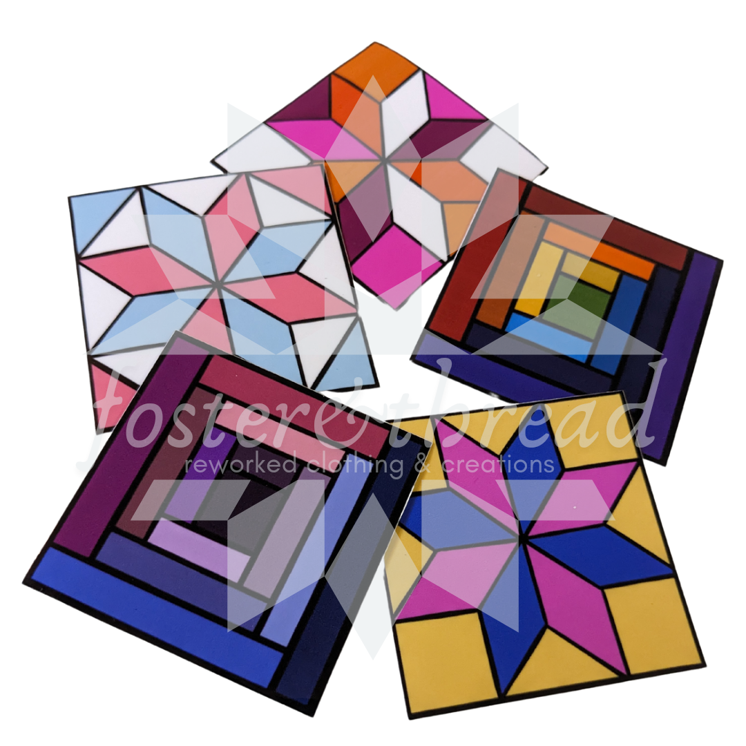 Queer Quilt Squares Sticker Pack